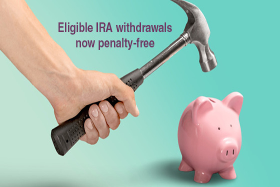 Eligible IRA Withdrawals Now Penalty-Free