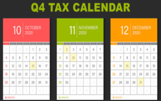 2020 Q4 Tax Calendar Key Deadlines for Businesses