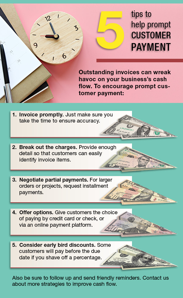 5 Tips to Help Prompt Customer Payments