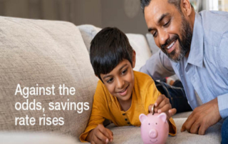 Against the Odds, Savings Rate Rises