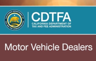 CDFTA Releases Updated Pub 34, Motor Vehicle Dealers