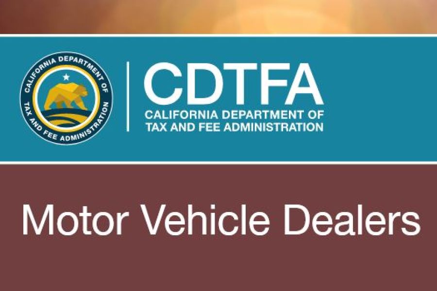 CDFTA Releases Updated Pub 34, Motor Vehicle Dealers