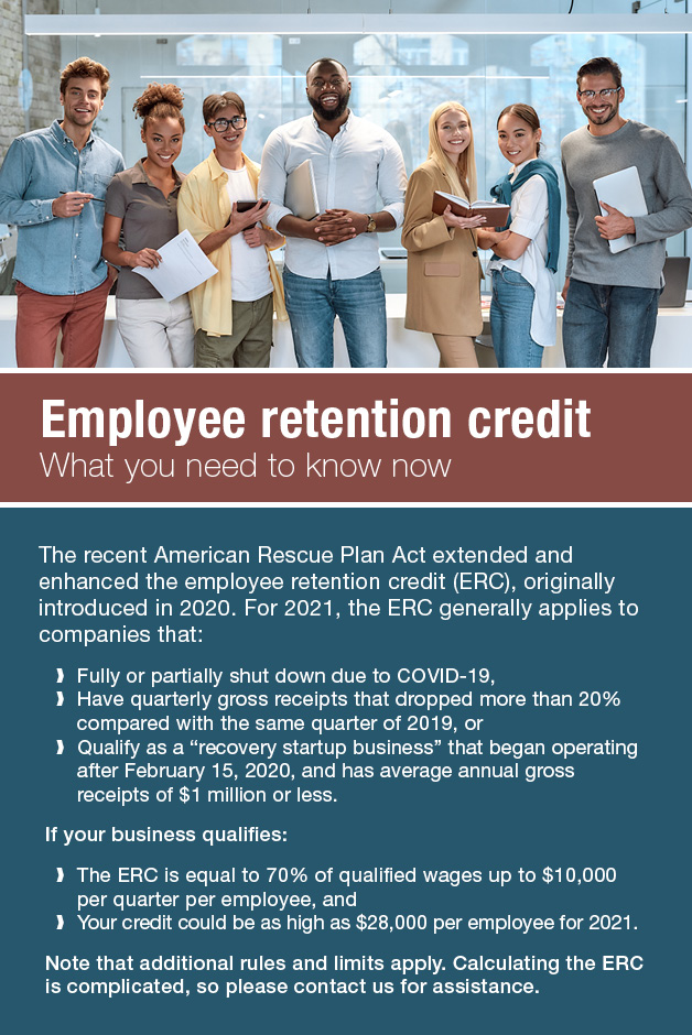 Employee Retention Tax Credit Quick Facts