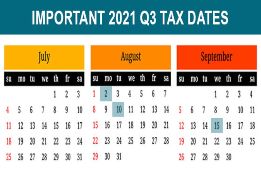 Q3 2021 Tax Deadlines for Businesses