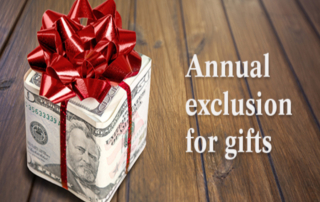 Planning for Year-End Gifts with the Gift Tax Annual Exclusion