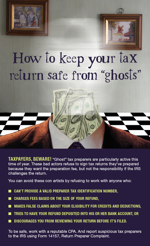 Keep Your Tax Return Safe from "Ghosts"