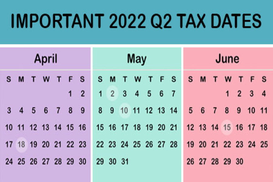 2022 Q2 Tax Calendar Key Deadlines For Businesses Roger Rossmeisl CPA 2022 Q2 Tax Calendar Key Deadlines For Businesses Roger Rossmeisl CPA