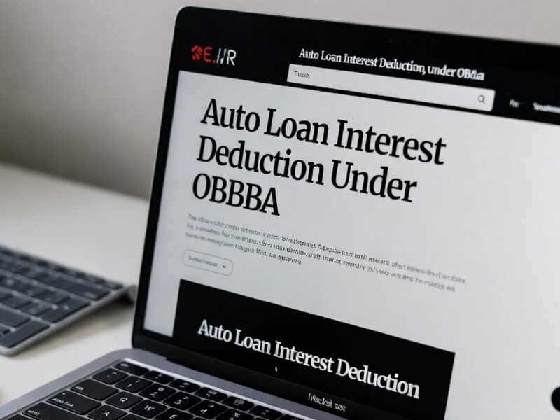 Treasury and IRS Provide Transitional Relief for 2025 for Businesses Reporting Car Loan Interest under OBBBA